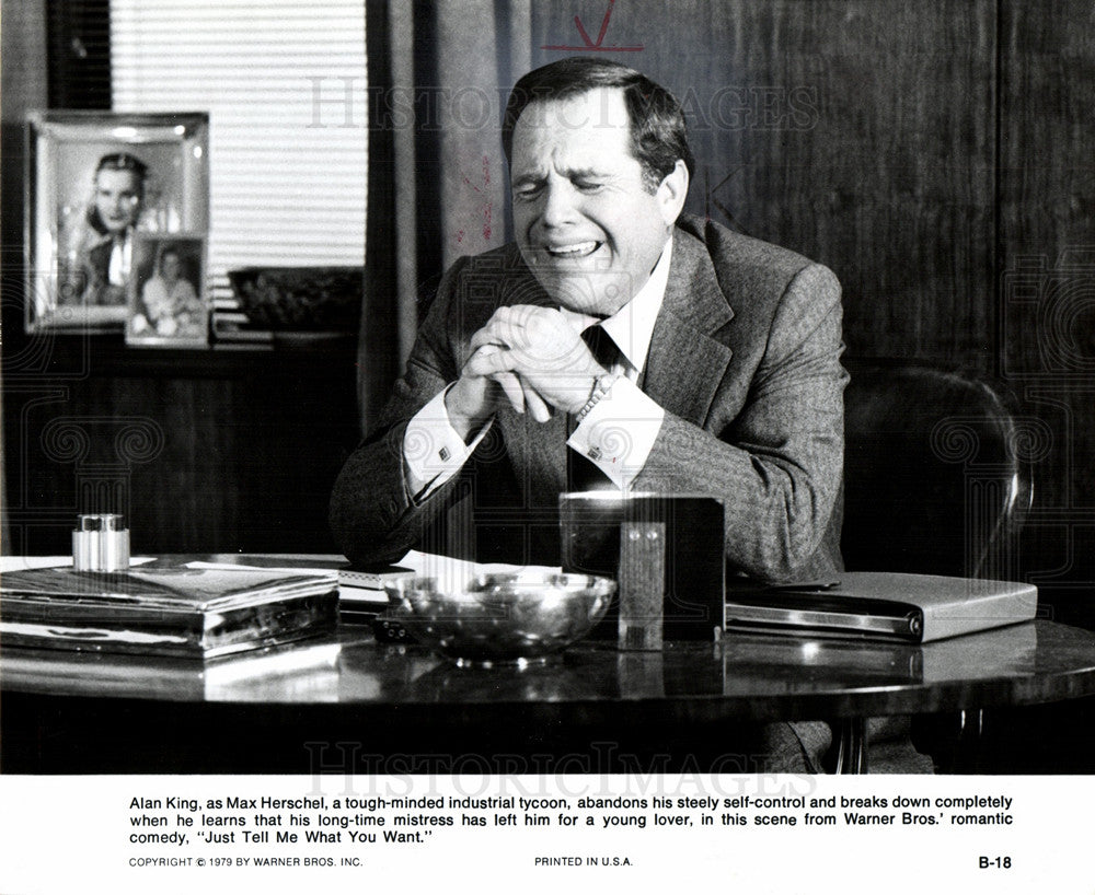 1980 Press Photo alan king, max herschel, actor, film - Historic Images