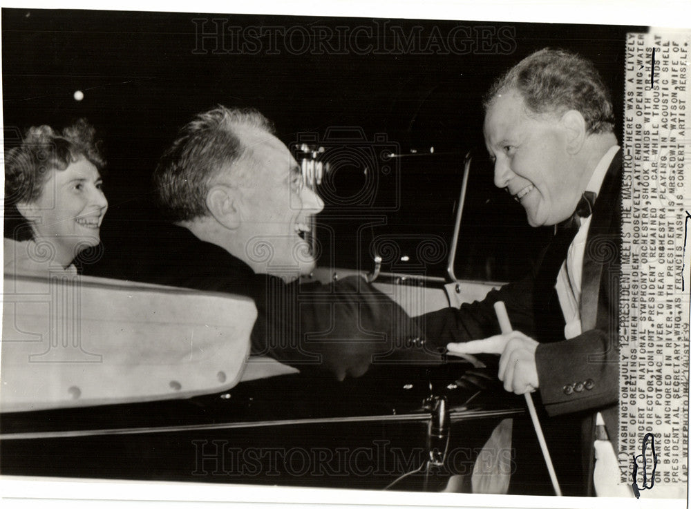 1939 Press Photo Hans Kindler Francis Nash Potmac River - Historic Images