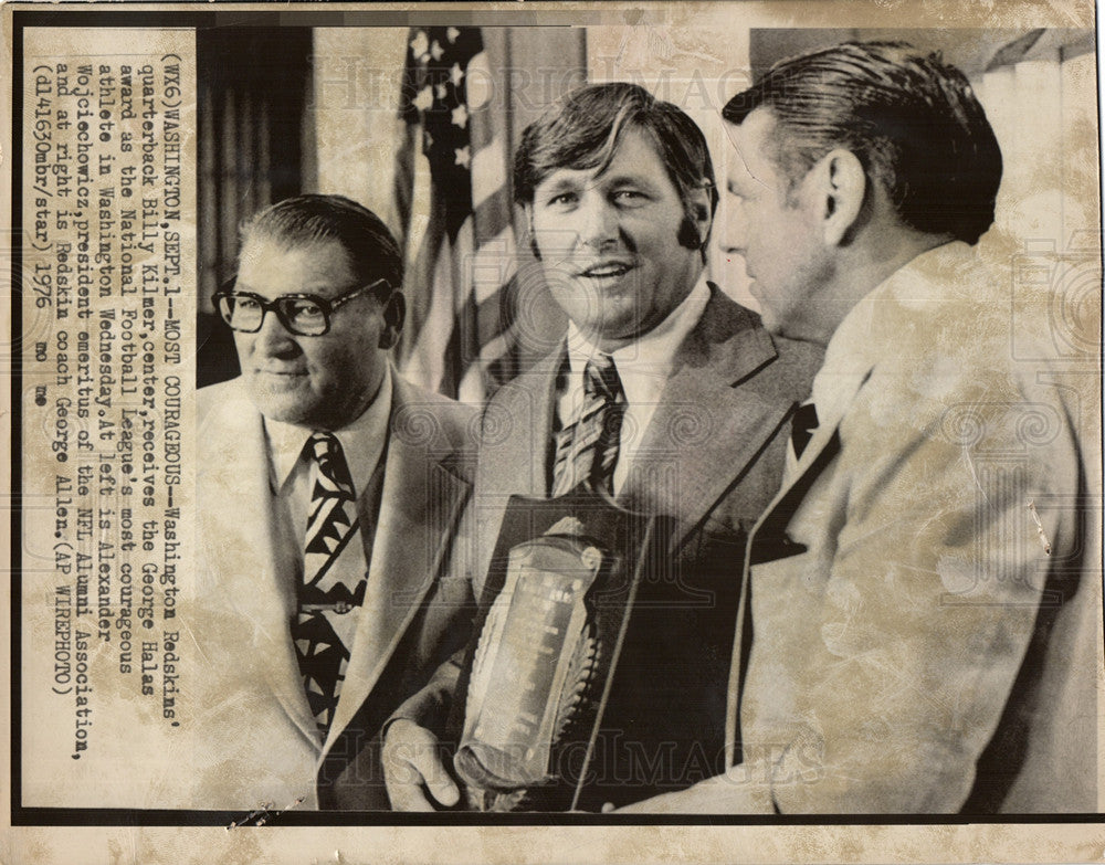 1976 Press Photo Billy Kilmer American Football Player - Historic Images