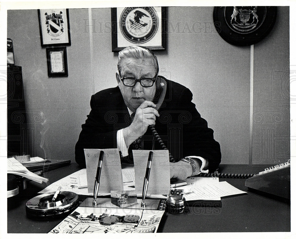 Press Photo Jim Killeen Clerk Wayne County - Historic Images