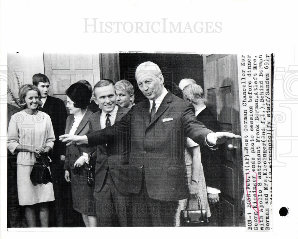 1969 Press Photo Kurt Georg Kiesinger Chancellor German - Historic Images