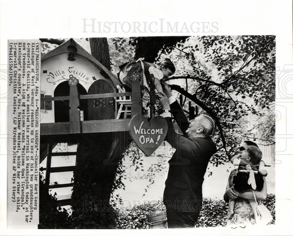 1969 Press Photo Kurt Georg Kiesinge - Historic Images