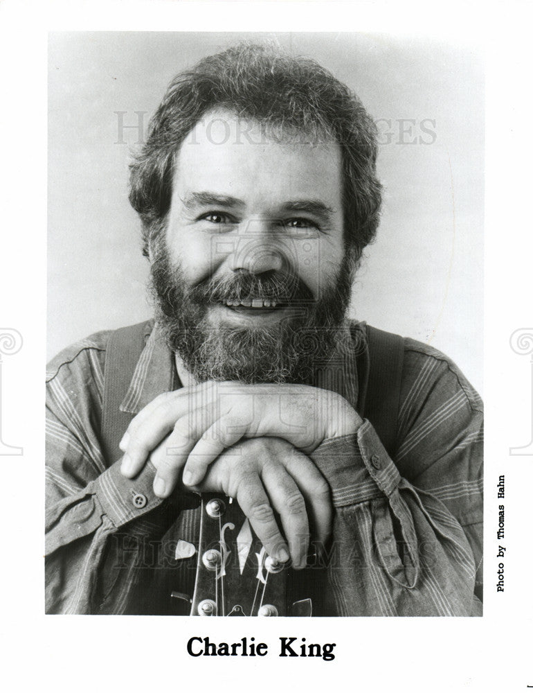 1992 Press Photo Charlie King, Folk artist, musician - Historic Images