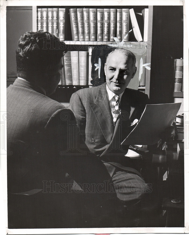 1952 Press Photo Charles H.king Dean - Historic Images