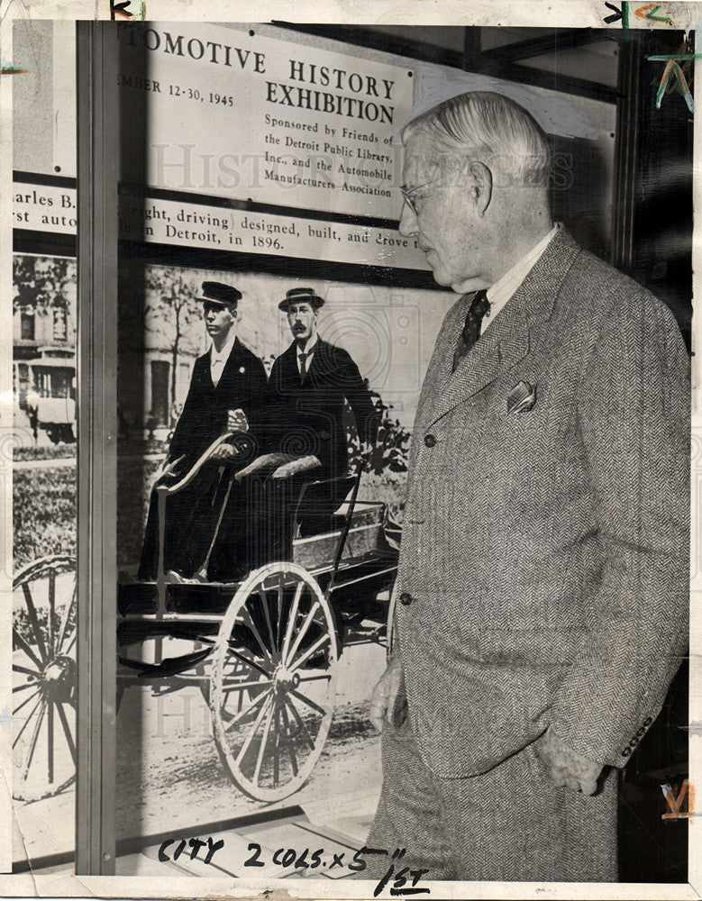 1945 Press Photo Charles Henry King businessman - Historic Images