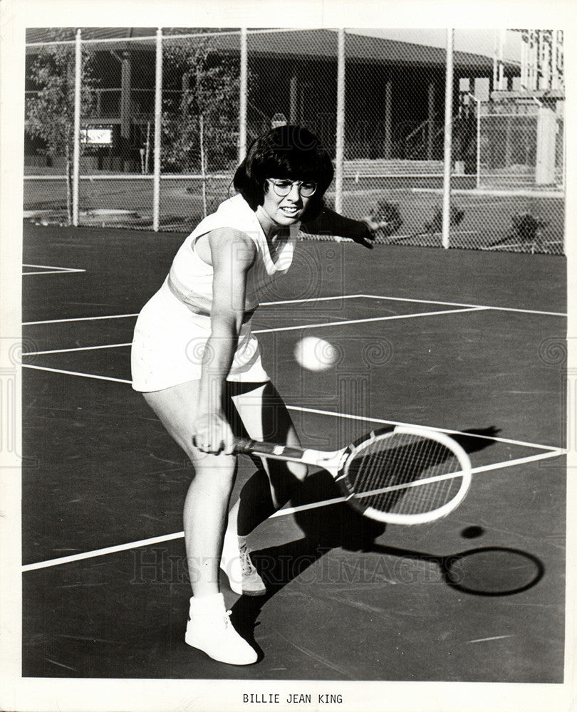 1972 Press Photo Billie Jean King - Historic Images