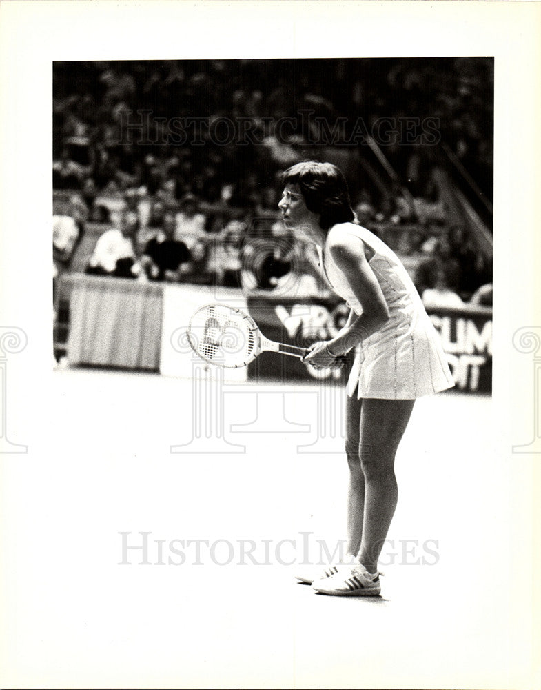 Press Photo Billie Jean King Tennis Player - Historic Images