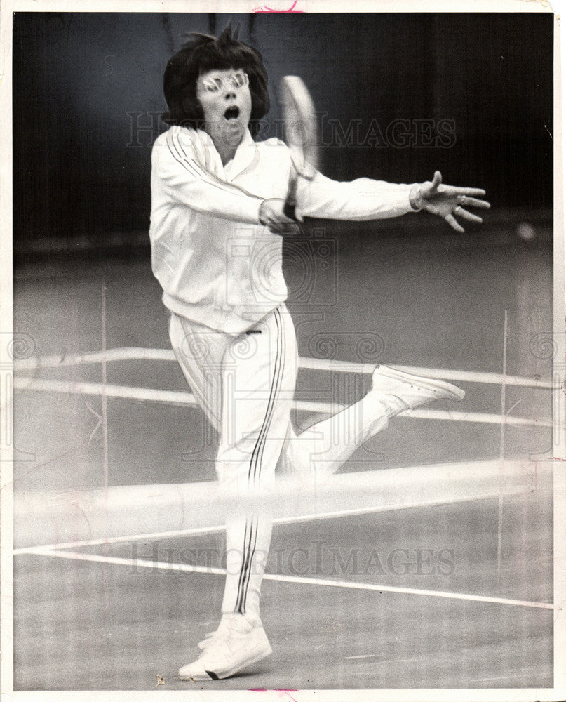 1971 Press Photo Billy Jean King top ranked player U.S. - Historic Images