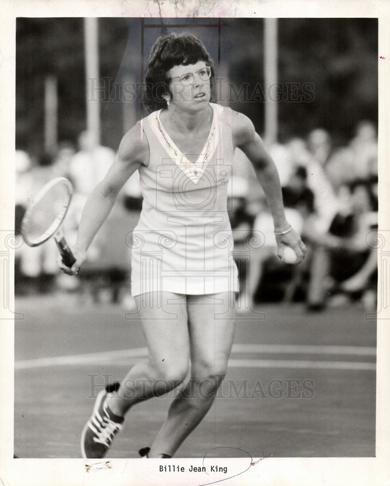 1979 Press Photo Billie Jean King Tennis. - Historic Images