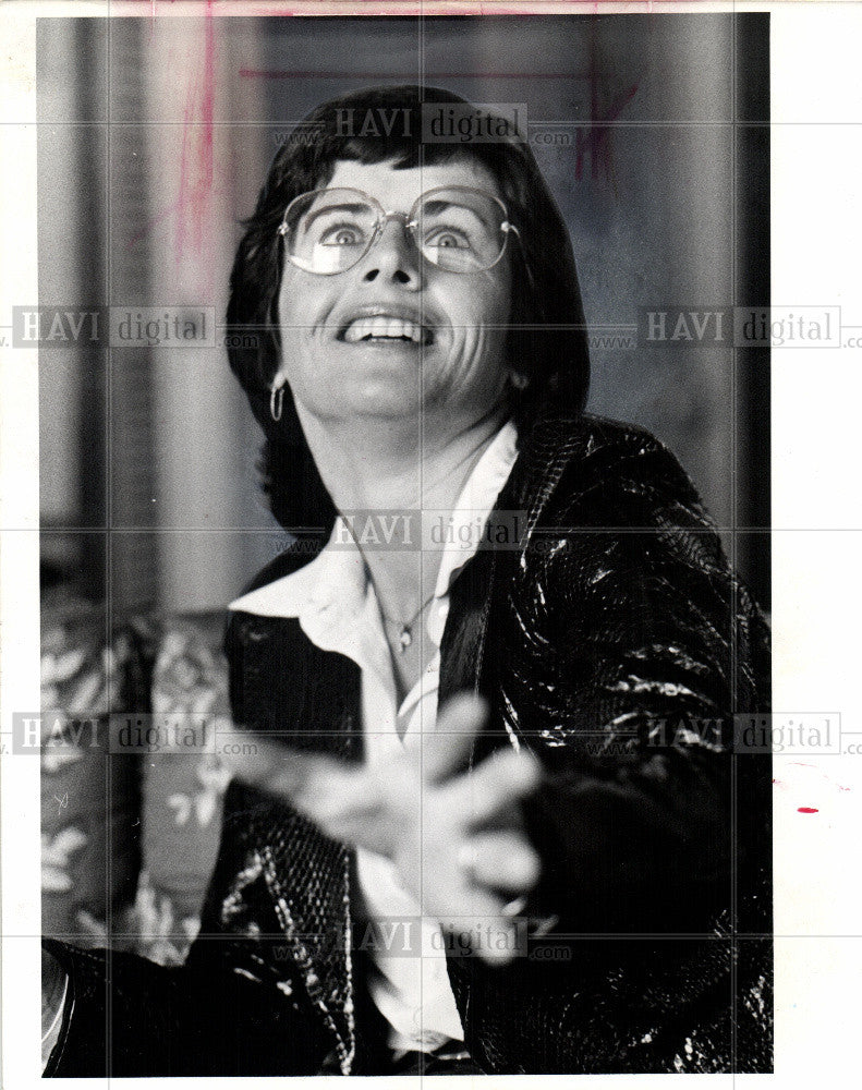 1990 Press Photo Billie Jean King, Tennis - Historic Images