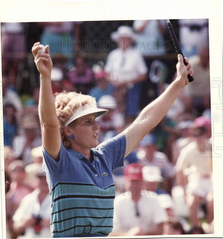 1989 Press Photo Betsy King American golfer Reading - Historic Images