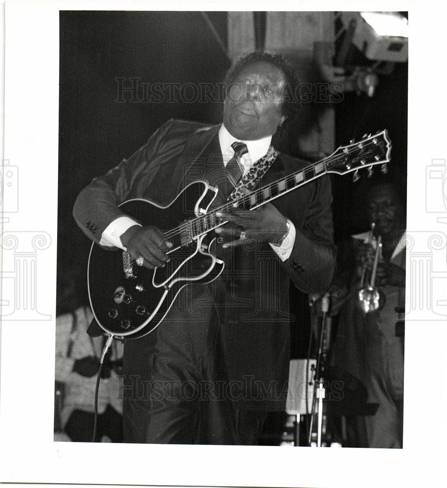 1985 Press Photo B.B. KING Blues Chene Park - Historic Images