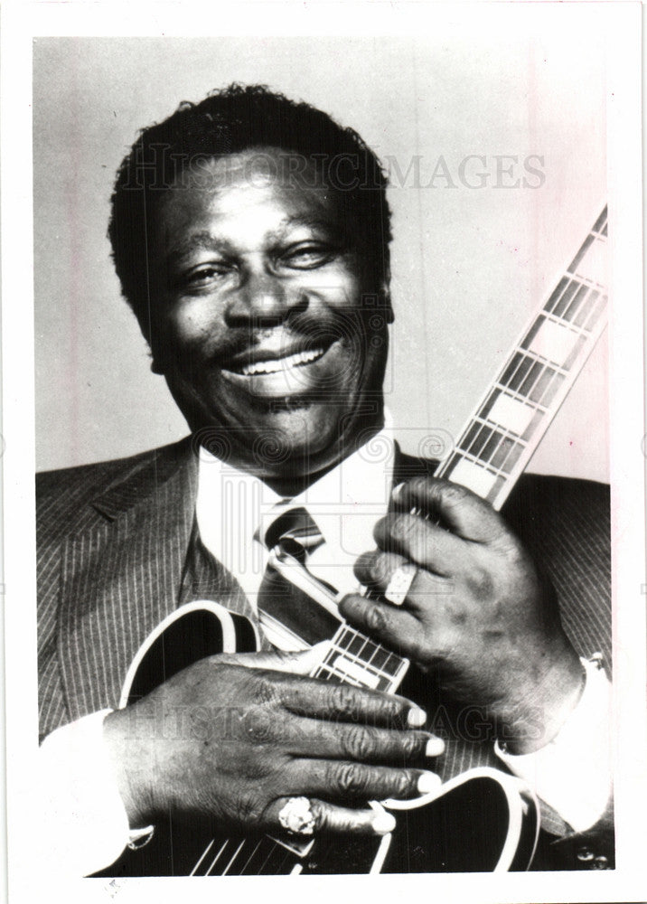 1989 Press Photo B.B.King Singer Songwriter - Historic Images