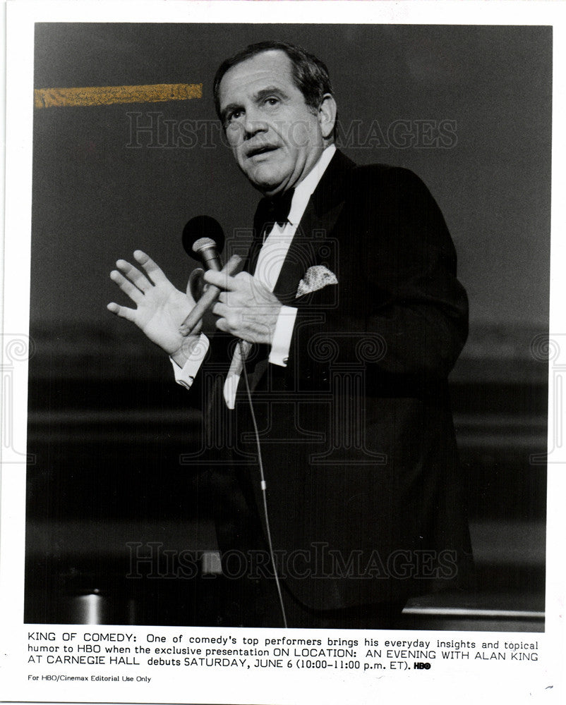 1987 Press Photo Alan King - Historic Images