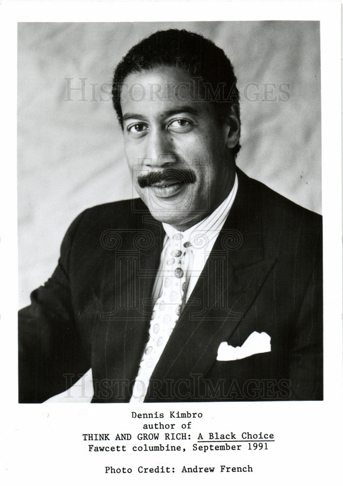 1991 Press Photo Kimbro author think and grow rich - Historic Images