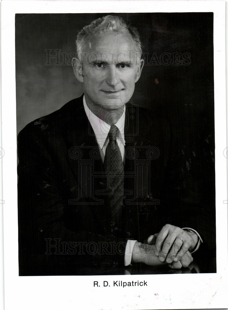 1986 Press Photo R.D. Kilpatrick Chairman - Historic Images