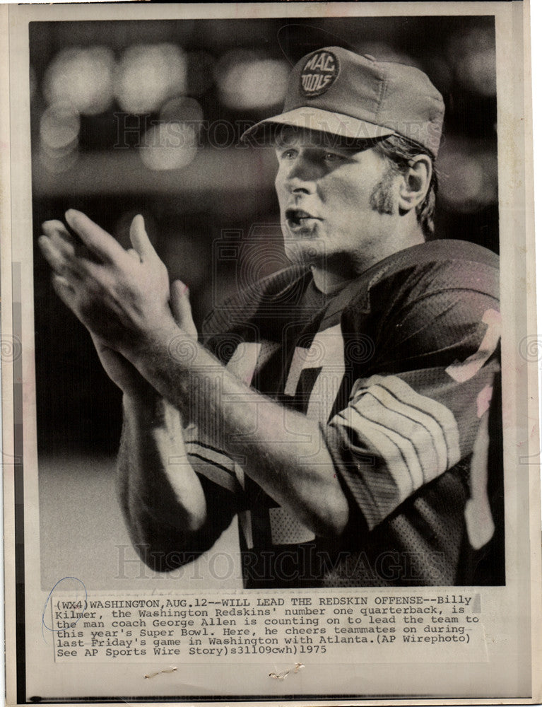 1977 Press Photo Billy Kilmer Football Player - Historic Images