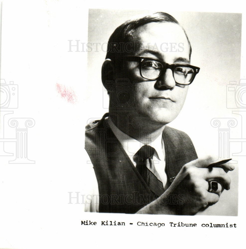 Press Photo Mike Kilian Journalist Author - Historic Images