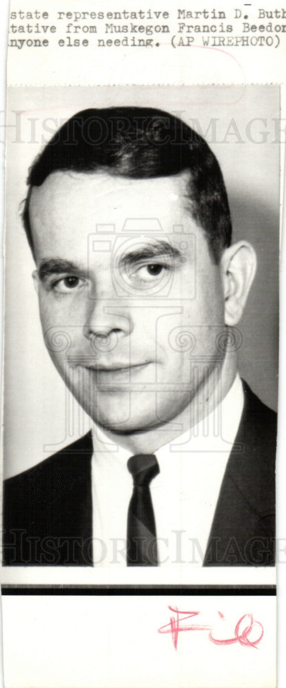1970 Press Photo MartinButh Michigan State representate - Historic Images