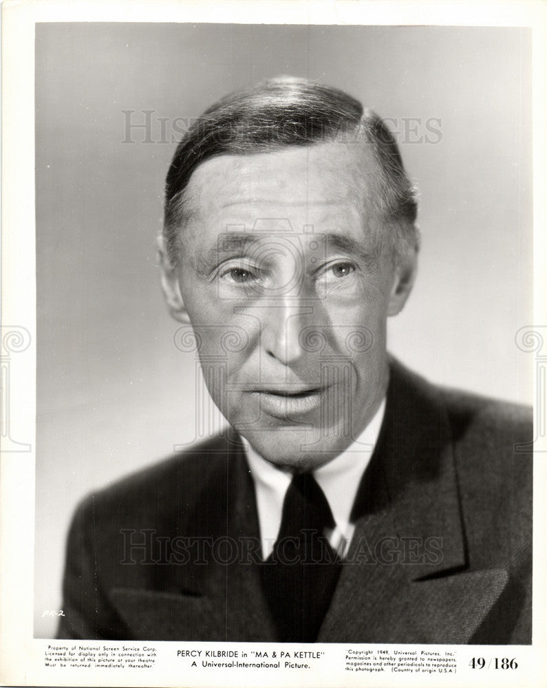 1949 Press Photo Percy Kilbride actor 1940s ma &amp; pa - Historic Images