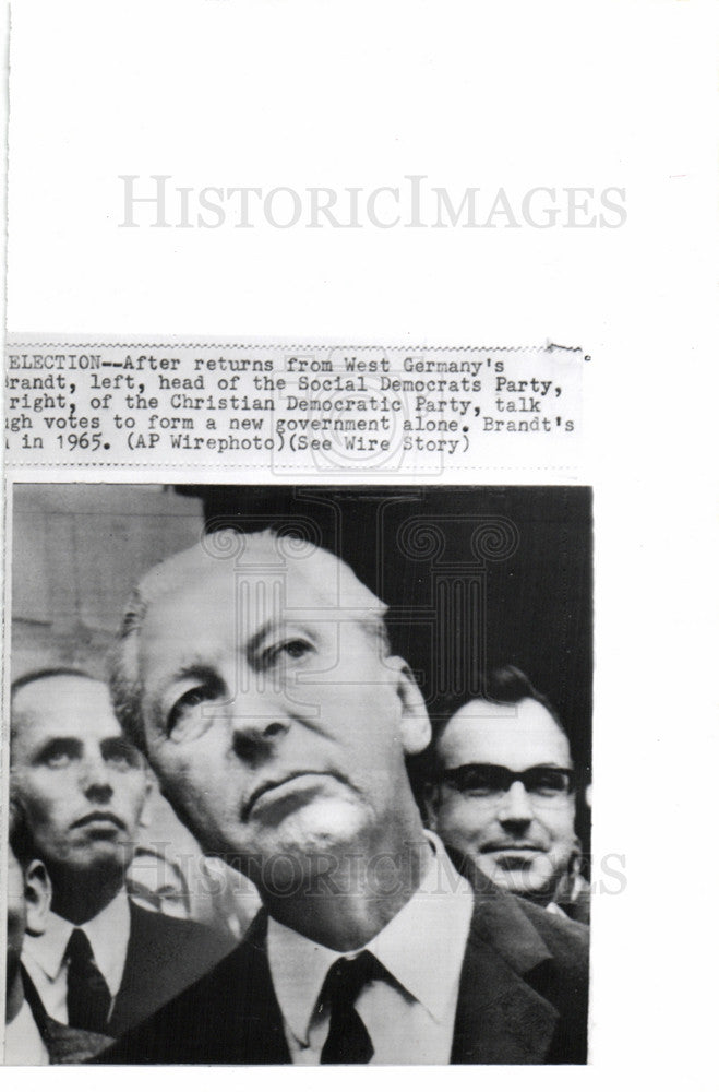 1969 Press Photo head social democratic party - Historic Images