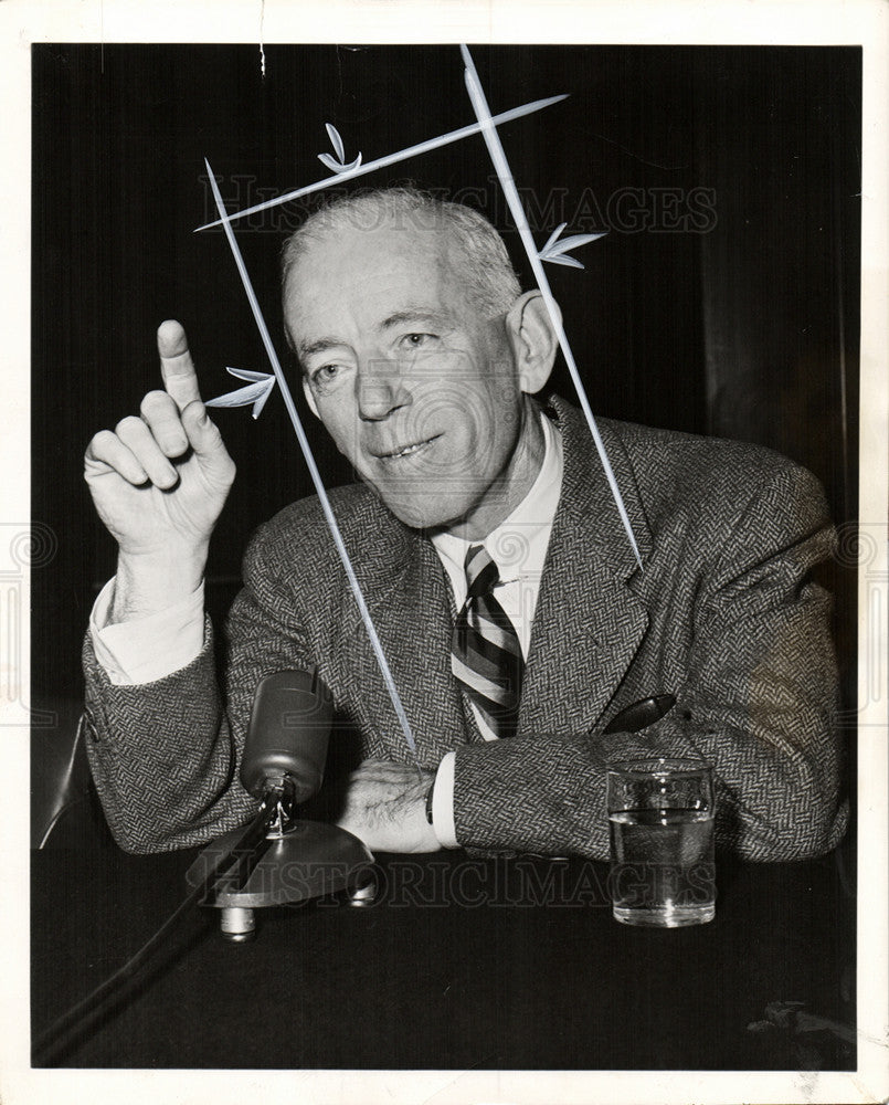 1954 Press Photo John Kieran Radio TV Personality - Historic Images