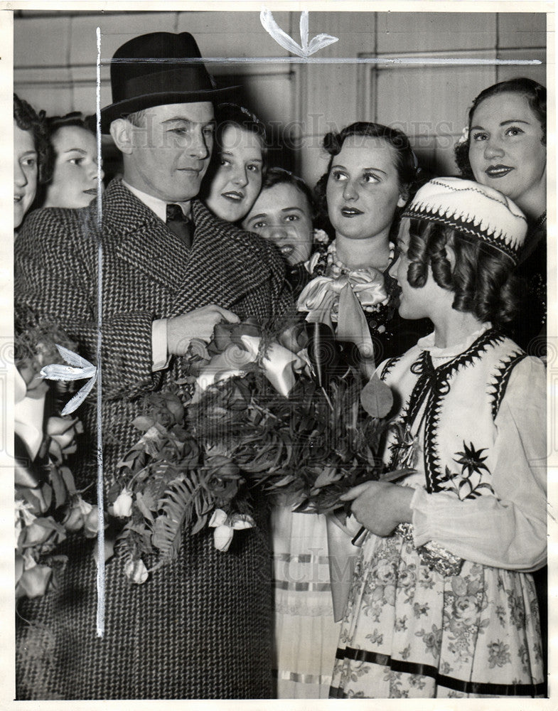 1938 Press Photo Jan Wiktor Kiepura Singer Actor - Historic Images