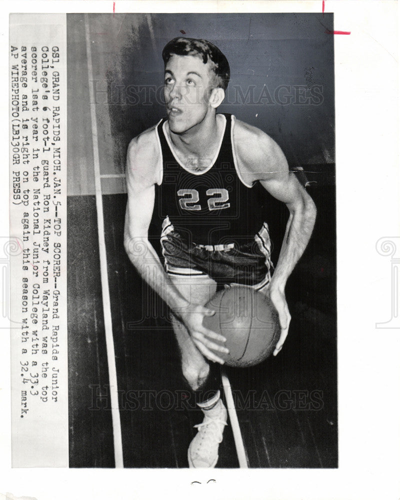 1966 Press Photo Grand Rapids College Ron Kidney - Historic Images