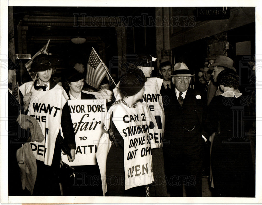 1936 Press Photo John Mayer F Dare Seattle - Historic Images