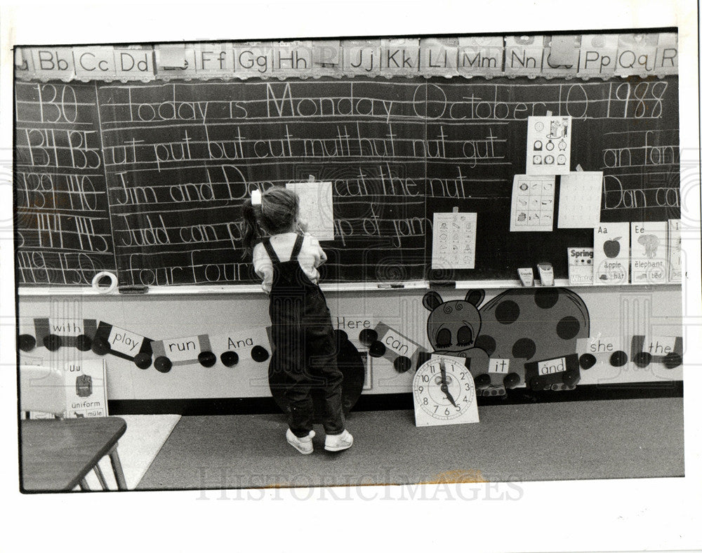 1991 Press Photo School Student TEACH Michigan - Historic Images