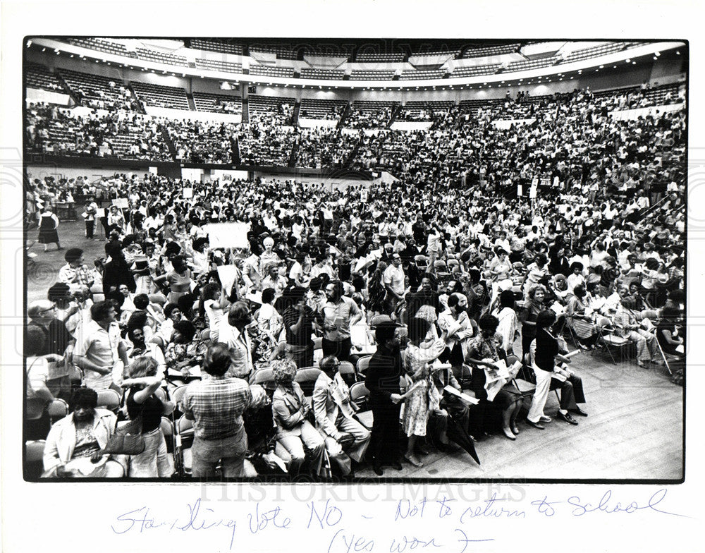 1975 Press Photo Detroit Federation Of Teachers - Historic Images