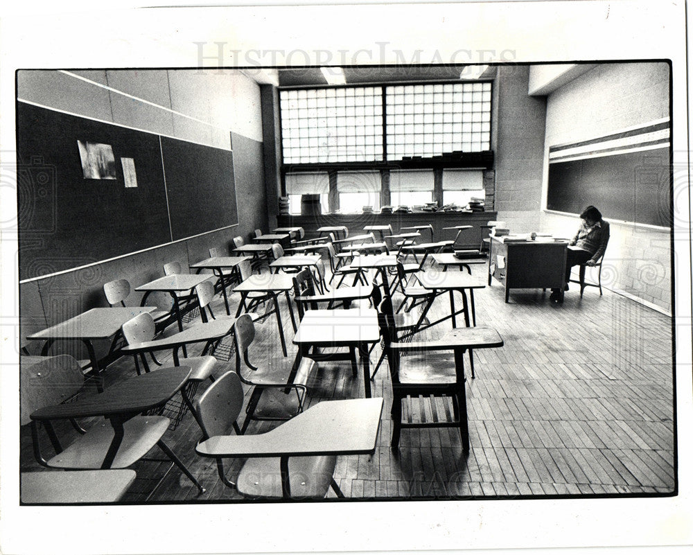 1983 Press Photo School strikes - Historic Images