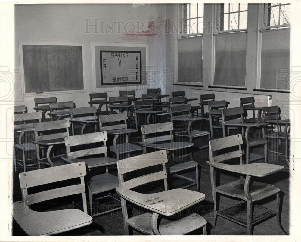 1978 Press Photo School Strikes Empty classrooms - Historic Images