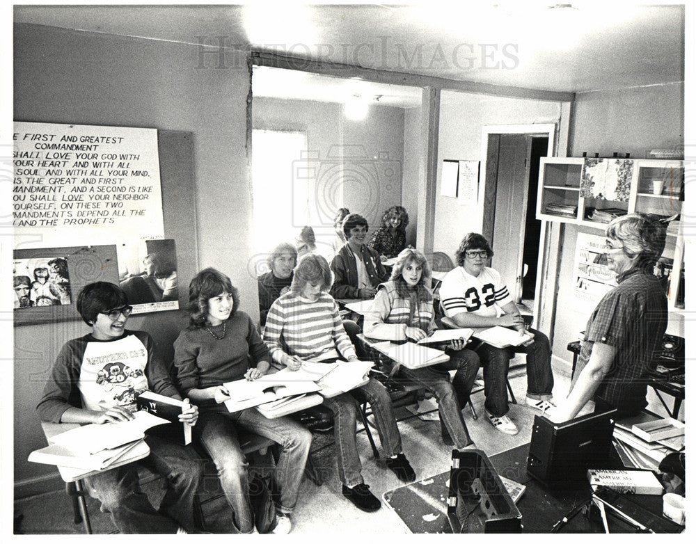 1981 Press Photo Joyce Rawley teacher Taylor church - Historic Images