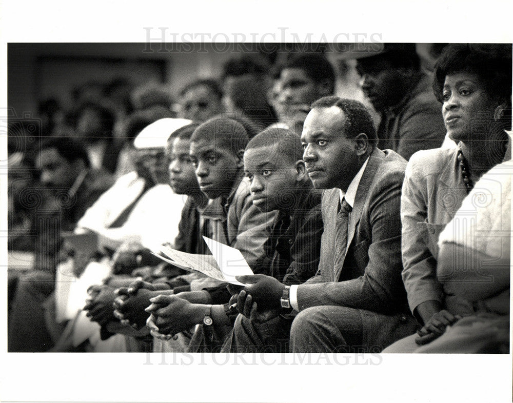 1987 Press Photo Renaissance High School Beverly Thomas - Historic Images