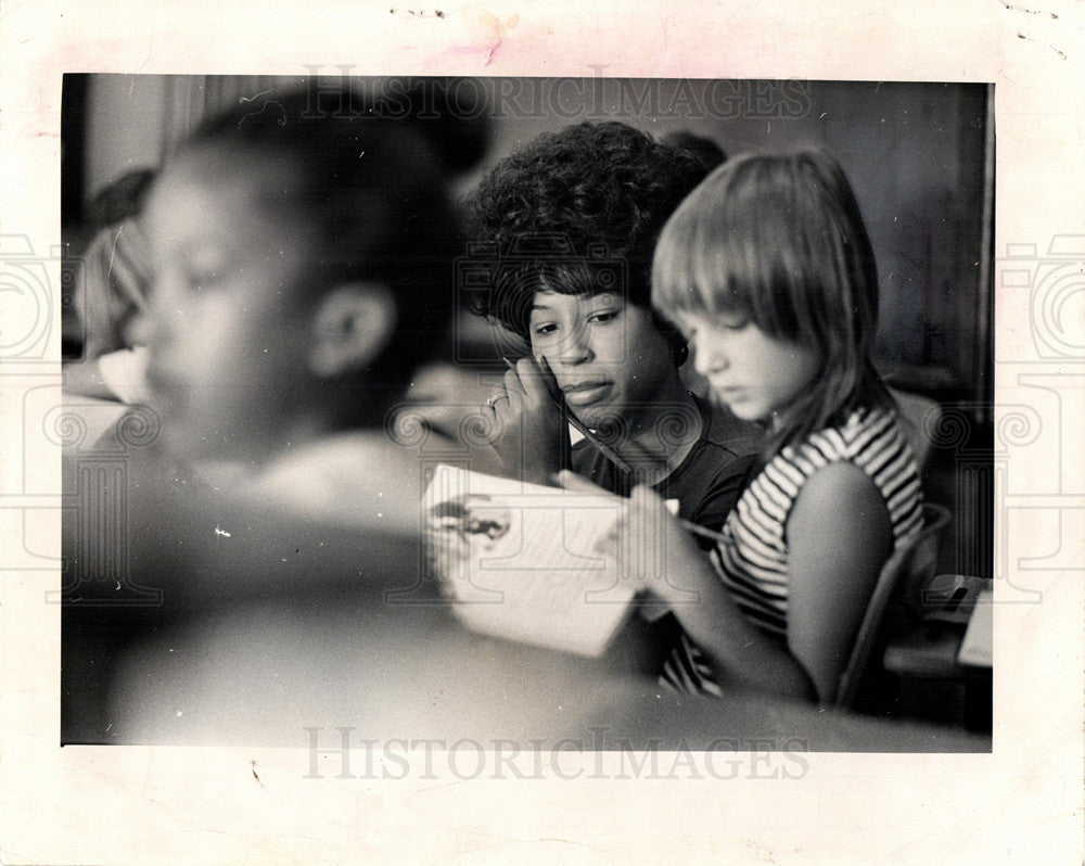 1978 Press Photo Third grade class at Macomb School - Historic Images