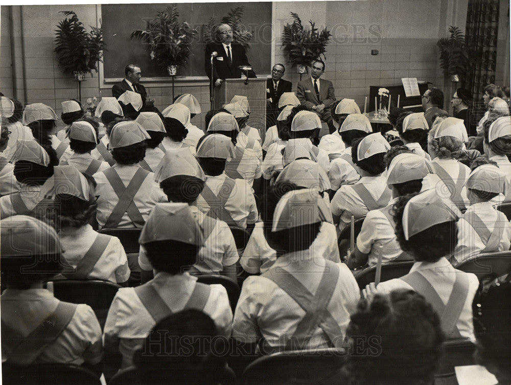 1957 Press Photo Shapero School of Nursing opens - Historic Images