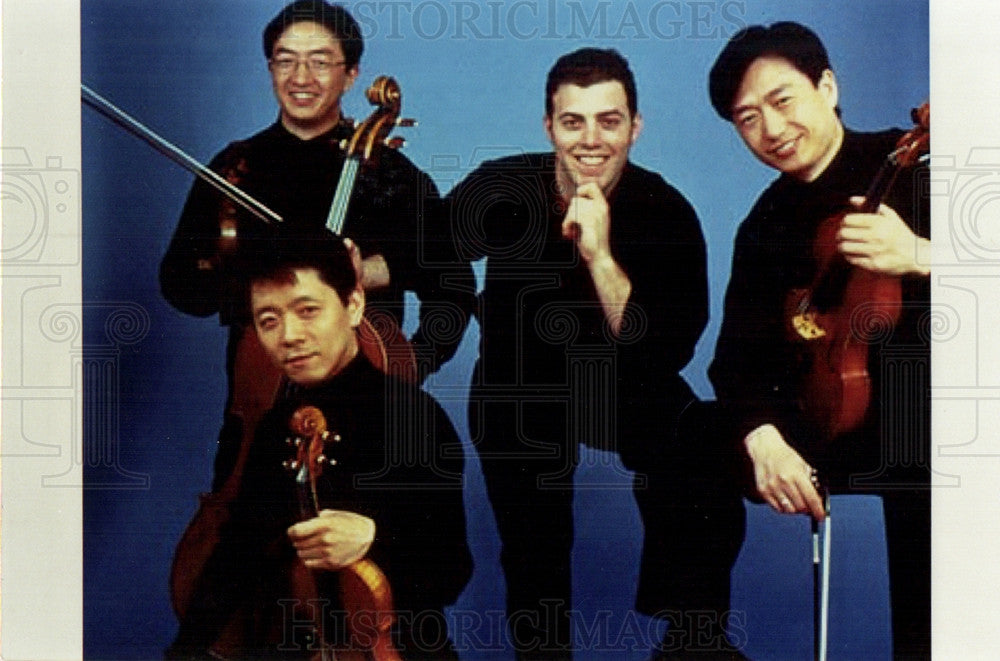 2001 Press Photo Shanghai Quartet musicians strings - Historic Images