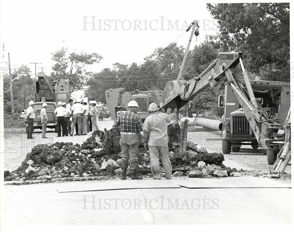 1978 Press Photo Sewage Macomb City - Historic Images