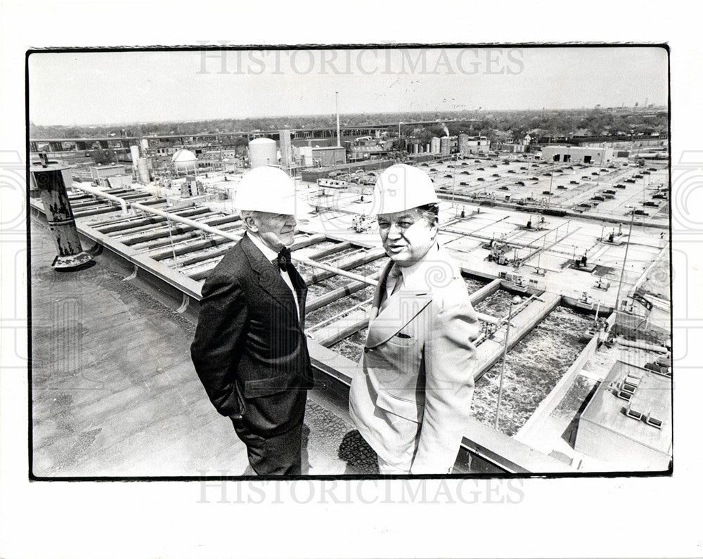 1982 Press Photo John Feikens politician joe moore - Historic Images