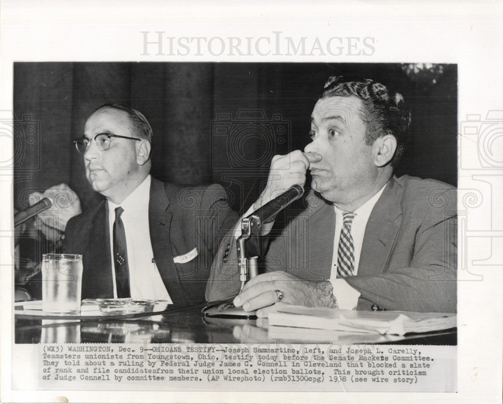 1958 Press Photo Senate Rackets Committee - Historic Images