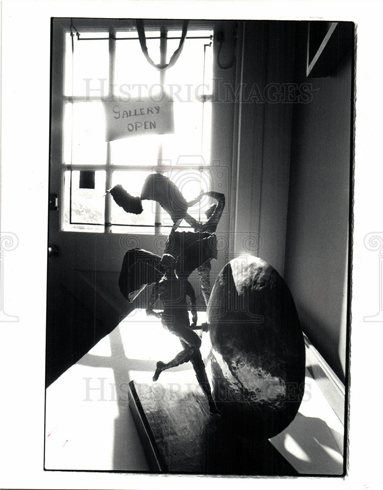 1982 Press Photo Sculpture Southfield Artist's Co-op - Historic Images