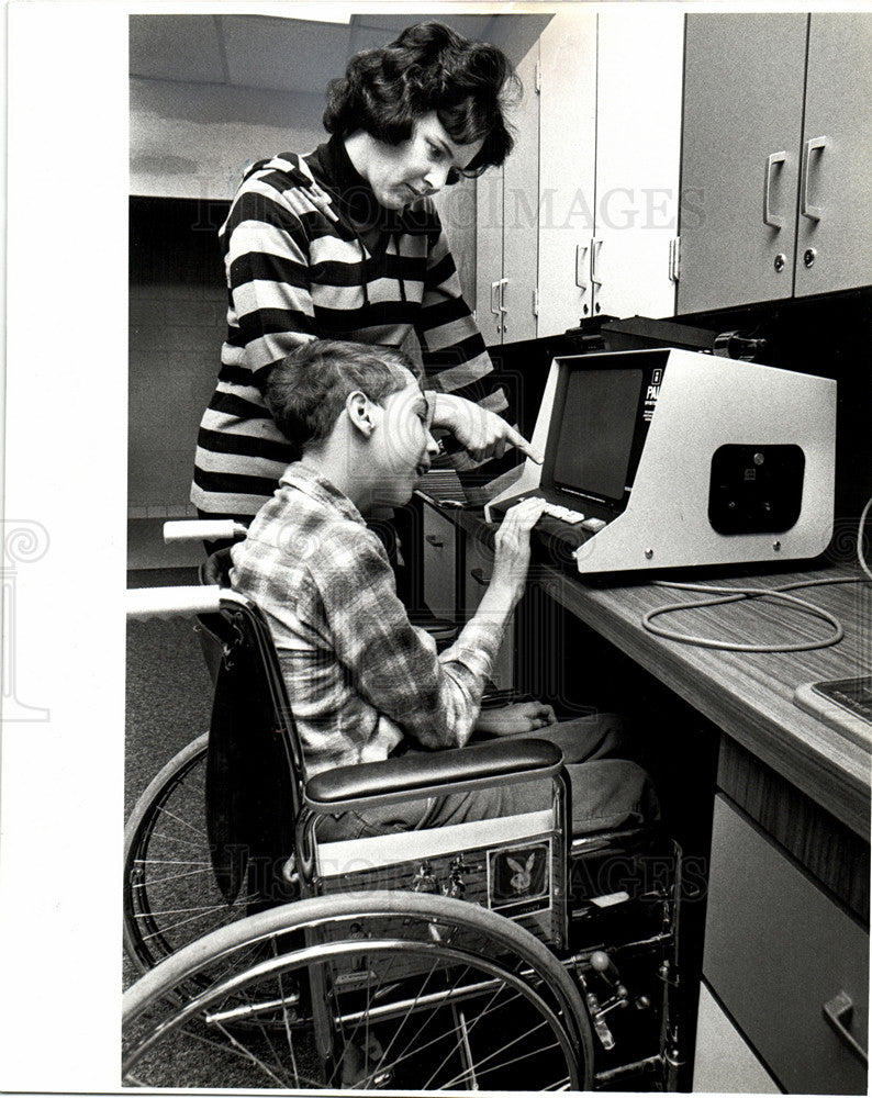 1978 Press Photo school students handicap truman high - Historic Images