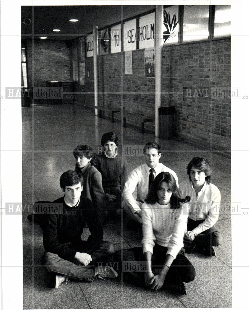 1983 Press Photo Birmingham Seaholm Students - Historic Images