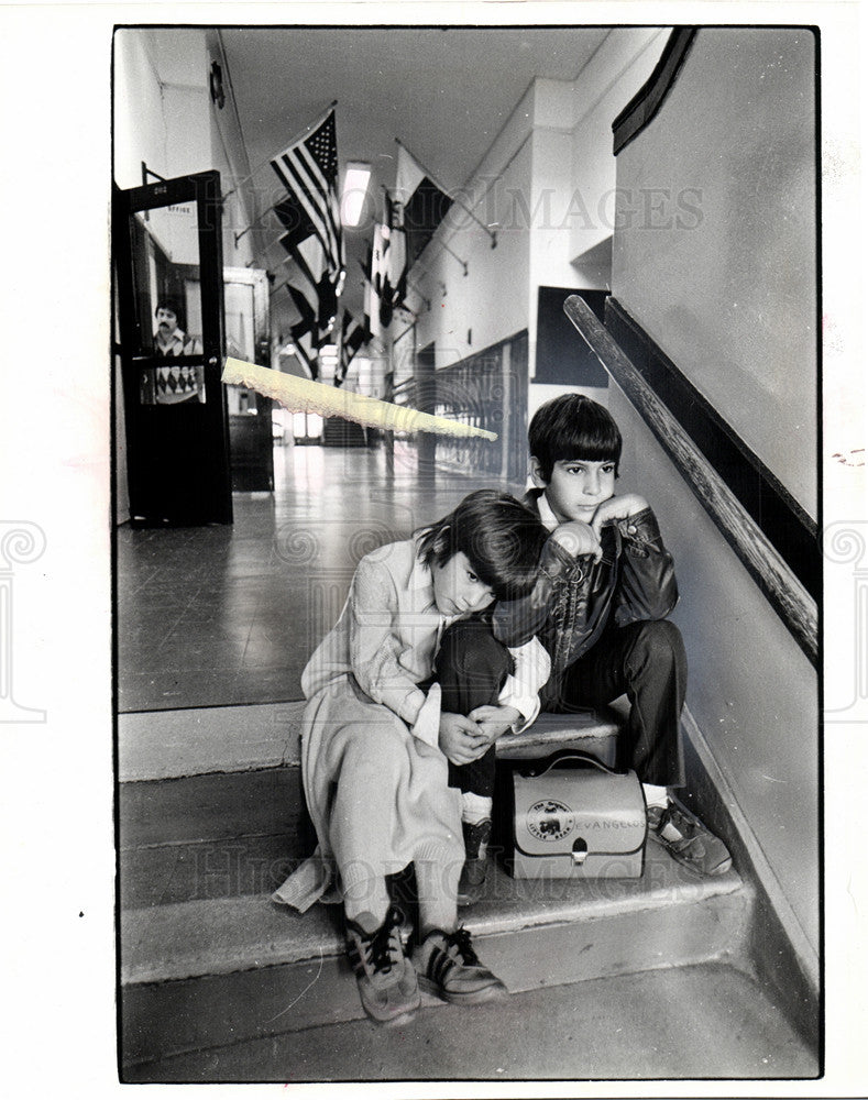 1979 Press Photo Burton school lonely students - Historic Images