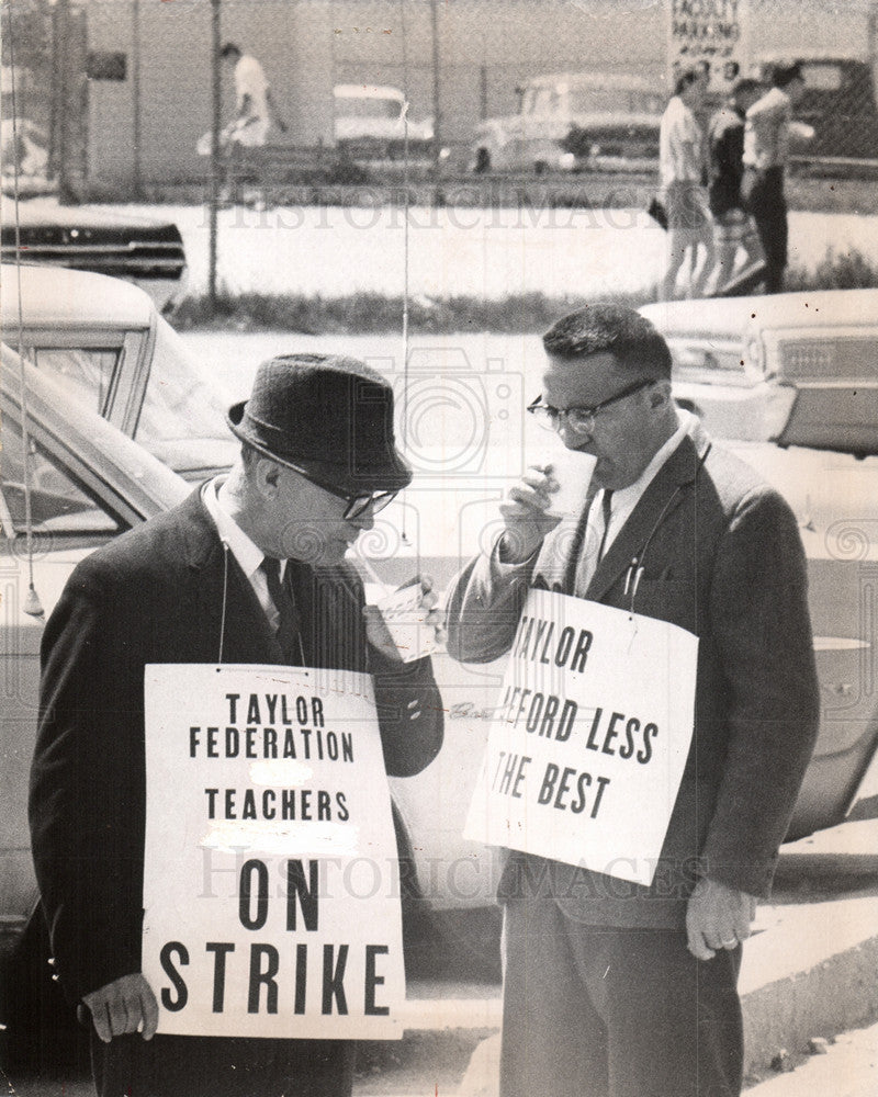 1966 Press Photo Taylor federation School Strike - Historic Images