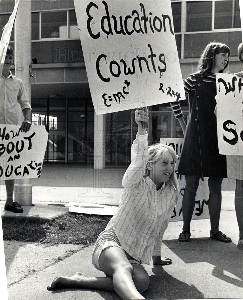 1967 Press Photo schools strikes teachers walkouts - Historic Images