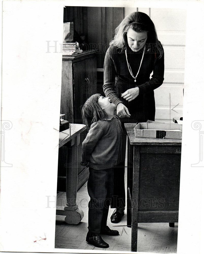 1972 Press Photo indergarten children Jane Ferrett - Historic Images