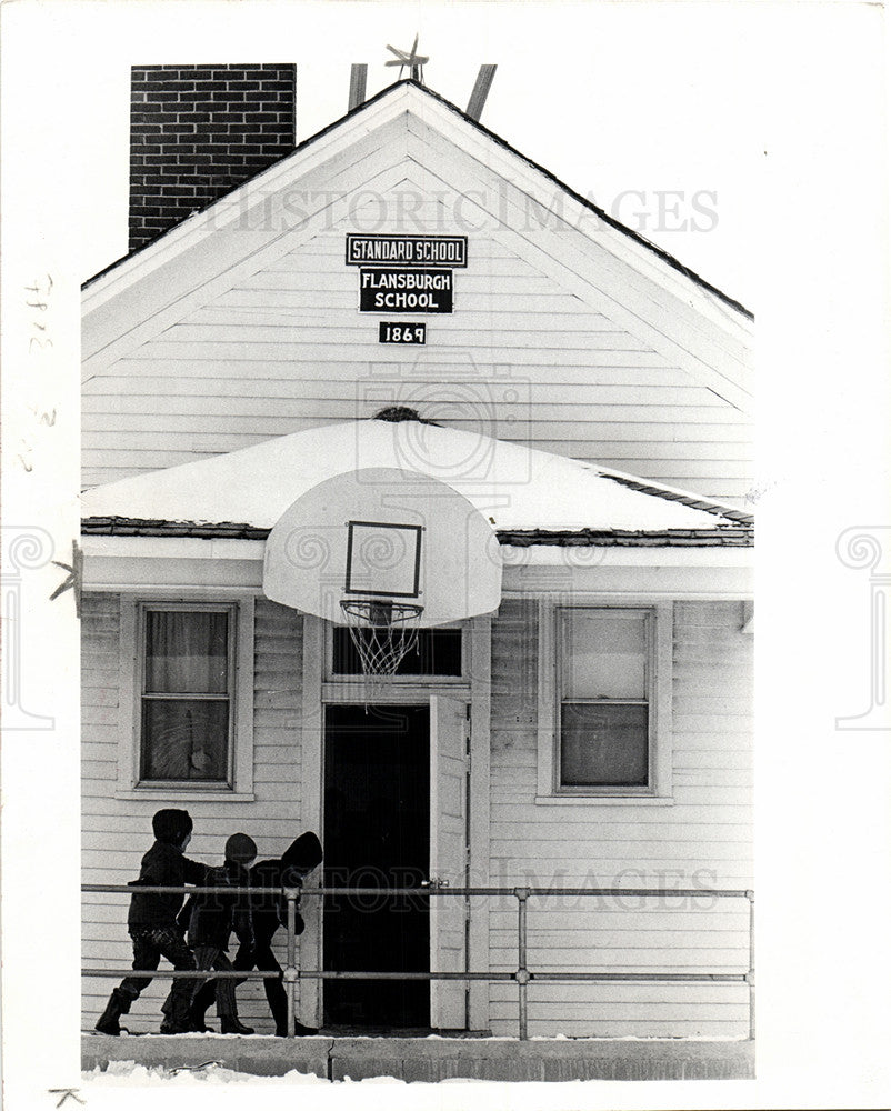 1972 Press Photo One-Room Schoolhouse built in 1869 - Historic Images