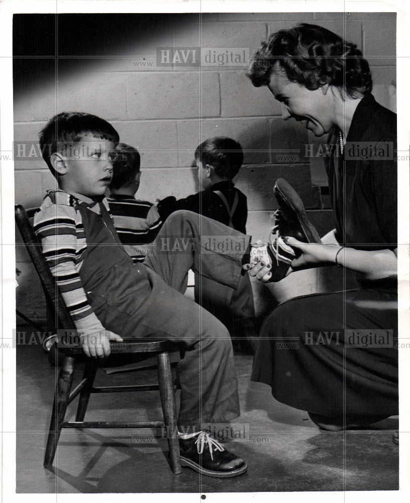 1951 Press Photo Historic School - Historic Images